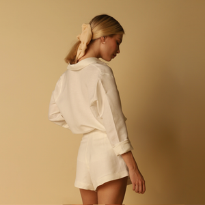 Camisa  Alfaiataria- Linho Off-White