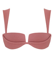 Carregar imagem no visualizador da galeria, Biquíni Top Ícone Estruturado Viés Robusto - Rosa Grená