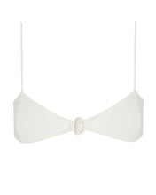 Carregar imagem no visualizador da galeria, Biquíni Top Ícone Losango c/ Passante - Off Creponado