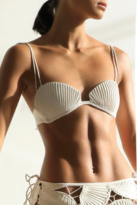 Biquíni Top Shell Lateral Maxi - Off-White