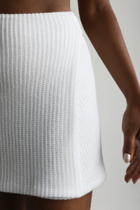 Pareô Curto Crochet - Off-White