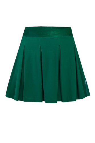 Saia Pregas c/ Short Fixo - Verde Bandeira Piquet