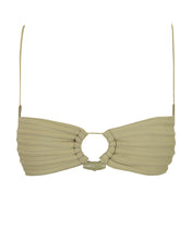 Carregar imagem no visualizador da galeria, Biquíni Top Alça Nervura Passante - Verde Cítrico