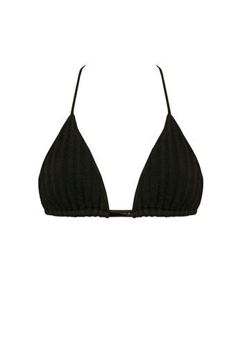 Biquíni Top Triângulo Maxi Nervura - Black