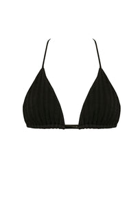 Biquíni Top Triângulo Maxi Nervura - Black