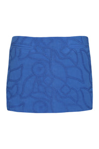 Mini Saia - Azul Bordado
