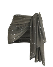 Carregar imagem no visualizador da galeria, Pareô - Estampa Poá Marrom Esverdeado