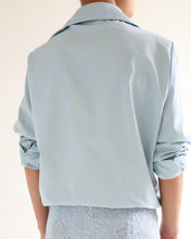 Carregar imagem no visualizador da galeria, Camisa Listrada - Azul Riscas de Giz