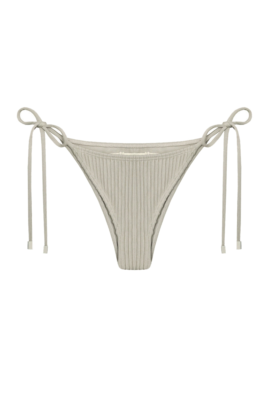 Biquíni Tanga Triângulo Nervura - Natural