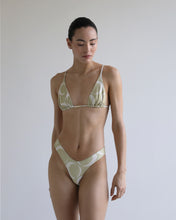 Carregar imagem no visualizador da galeria, Biquíni Tanga Asa Delta - Estampa Argolas Fundo Verde