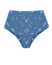 Carregar imagem no visualizador da galeria, Biquíni Tanga Hot Pants - Poá Azul