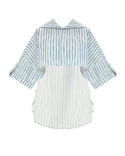Carregar imagem no visualizador da galeria, Camisa Maxi Capuz - Print Navy