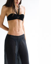 Carregar imagem no visualizador da galeria, Biquíni Top Ilhós Alça Argola - Black Creponado