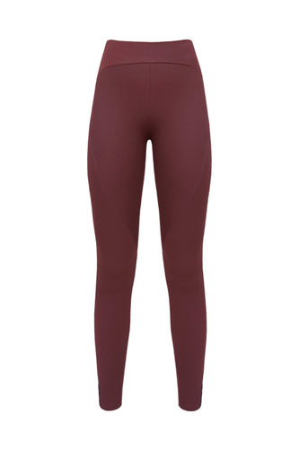 Calça Legging Recortes - Marrom