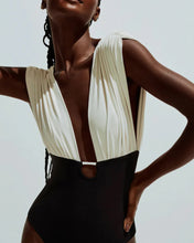 Carregar imagem no visualizador da galeria, Maiô Drapeado Gota - Off-White