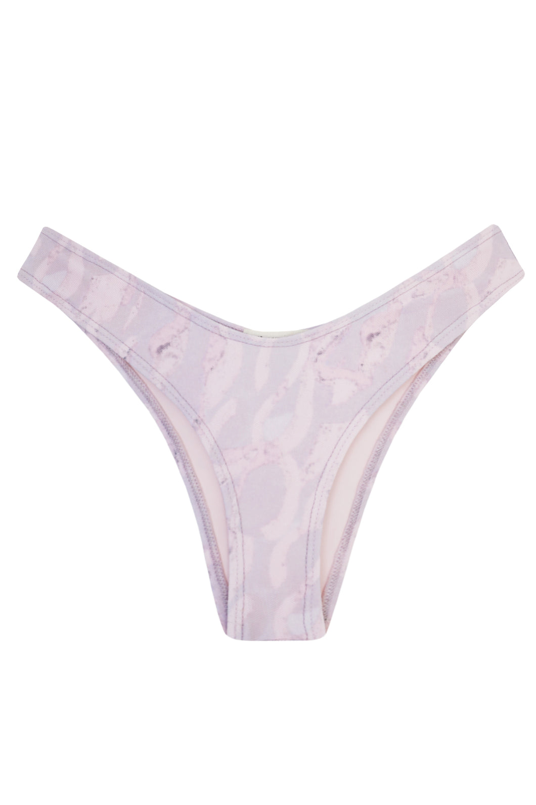 Biquíni Tanga Asa Delta - Estampa Abstrato Rosa Tule