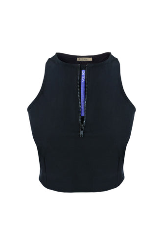 Top Detalhe Zíper - Black