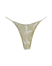 Carregar imagem no visualizador da galeria, Biquíni Tanga Ícone Triângulo Alça Fixa - Estampa Argolas Fundo Verde