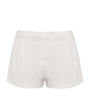 Carregar imagem no visualizador da galeria, Short Cós Baixo Pregas - Brim Off-White