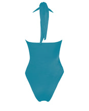 Carregar imagem no visualizador da galeria, Maiô Franzido Amarração - Sea Blue