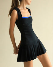 Carregar imagem no visualizador da galeria, Vestido Pregas c/ Short Avulso - Black Piquet