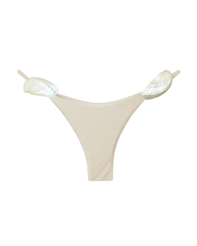 Biquíni Tanga Triângulo Alça Fixa Organic Shell  - Marbled Gold