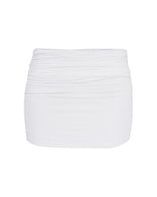 Carregar imagem no visualizador da galeria, Mini Saia Franzida Reta - Tule Off-White