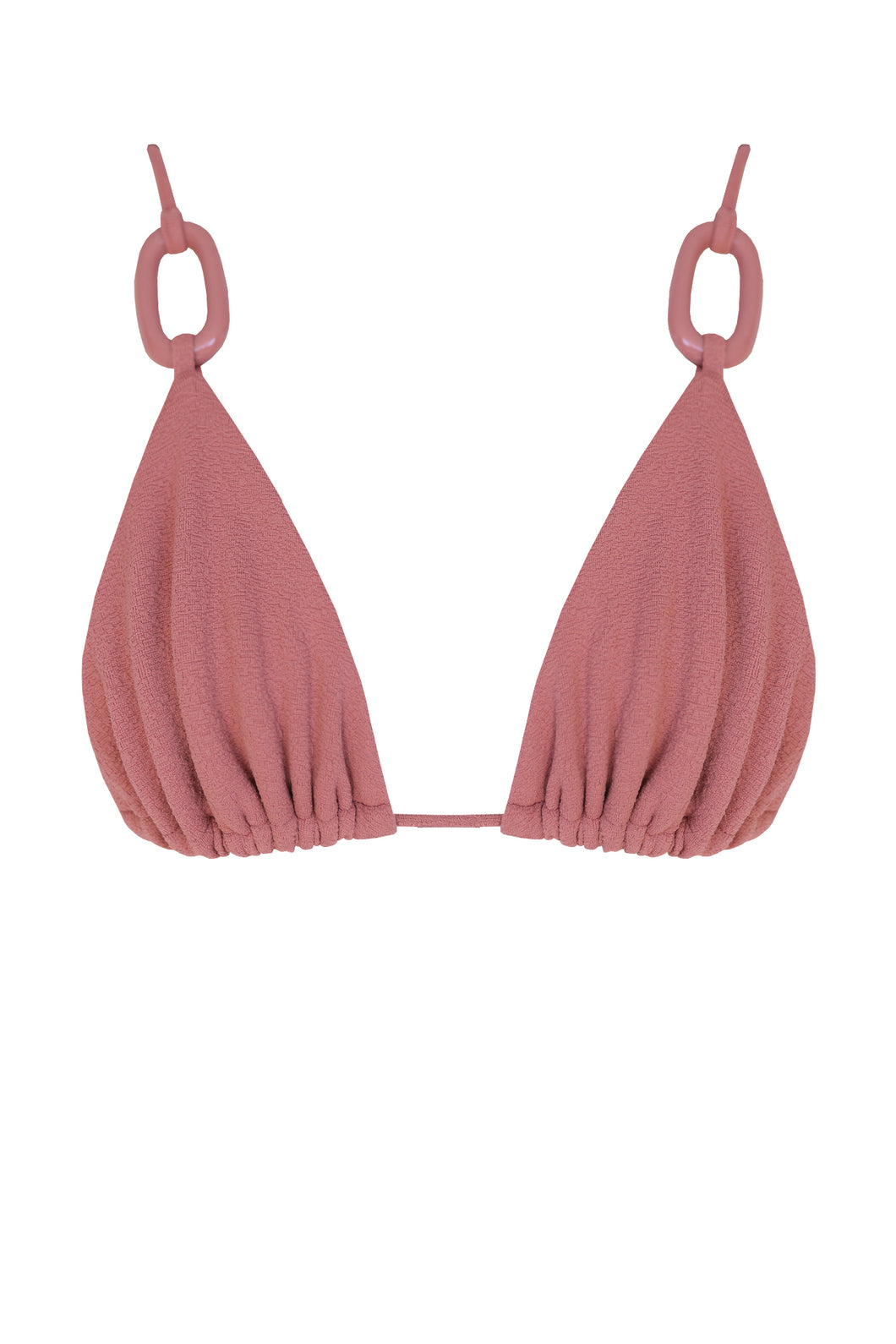 Biquíni Top Triângulo Argola - Rosa Grená