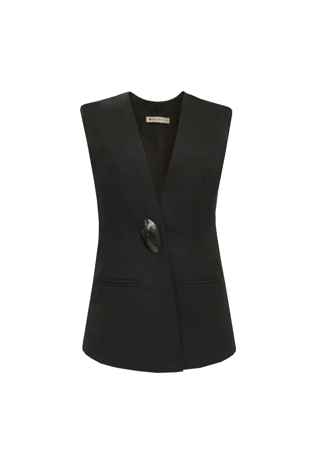 Blazer Cavado Shell Alfaiataria- Linho Black