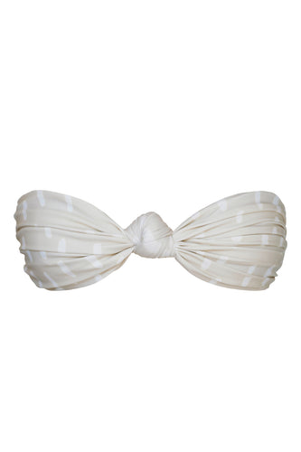 Biquíni Top TQC Nó Frontal - Estampa Riscos Creamy