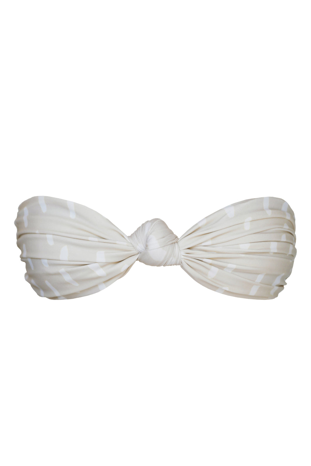 Biquíni Top TQC Nó Frontal - Estampa Riscos Creamy