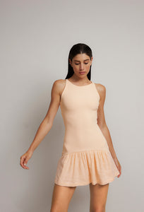 Vestido Mini Franzido - Peach