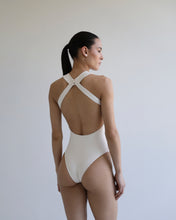 Carregar imagem no visualizador da galeria, Maiô Ícone Cava Profundo - Off-White