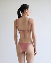 Carregar imagem no visualizador da galeria, Biquíni Tanga Ícone Alça Fixa Duo Passante - Rosa Grená