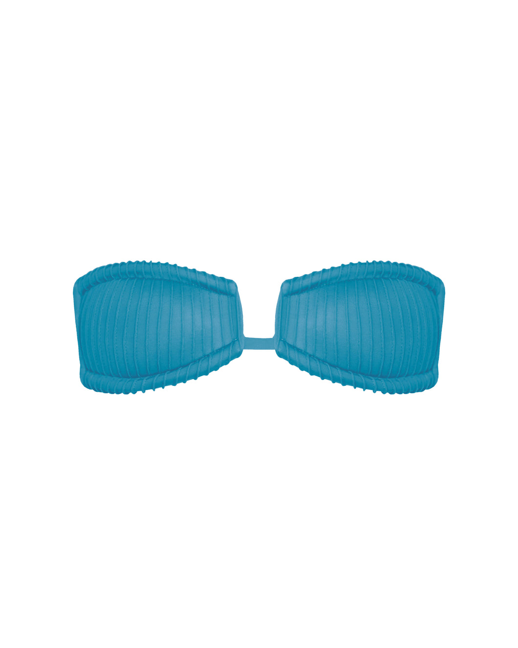 Biquíni Top Meia Taça Square Nervura - Sea Blue