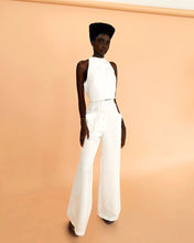 Carregar imagem no visualizador da galeria, Pantalona Bolsos Alfaiataria - Linho Off-White