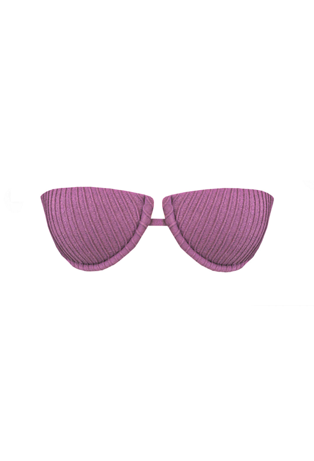 Biquíni Top Meia Taça Nervura - Purple