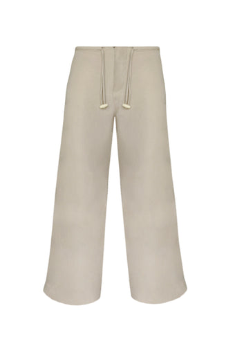 Pantalona Detalhe Viés - Natural