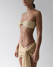 Carregar imagem no visualizador da galeria, Biquíni Top TQC Nó Frontal - Estampa Square Neutro
