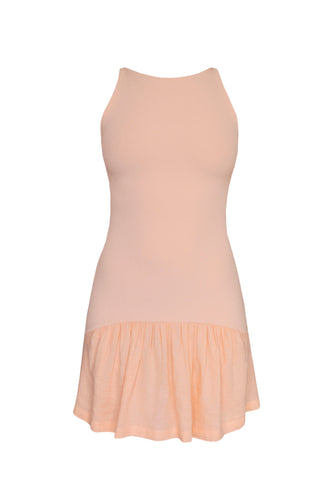 Vestido Mini Franzido - Peach