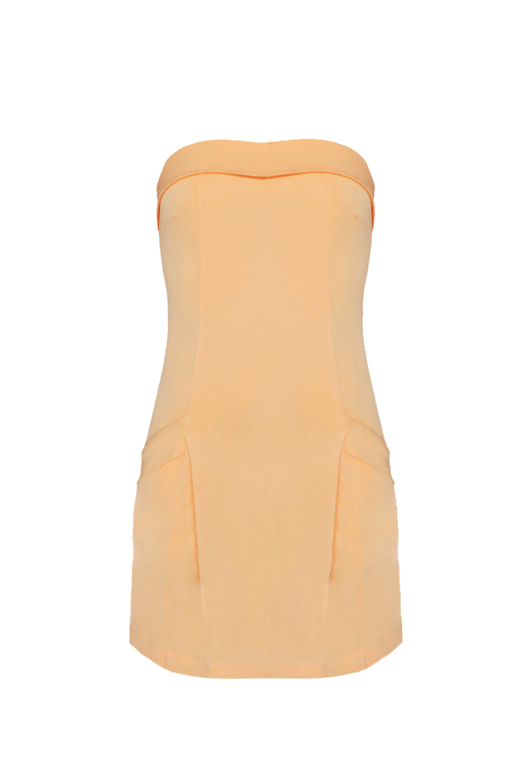 Vestido Curto Bolsos - Creamy