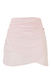 Pareô Curto - Tule Rosa
