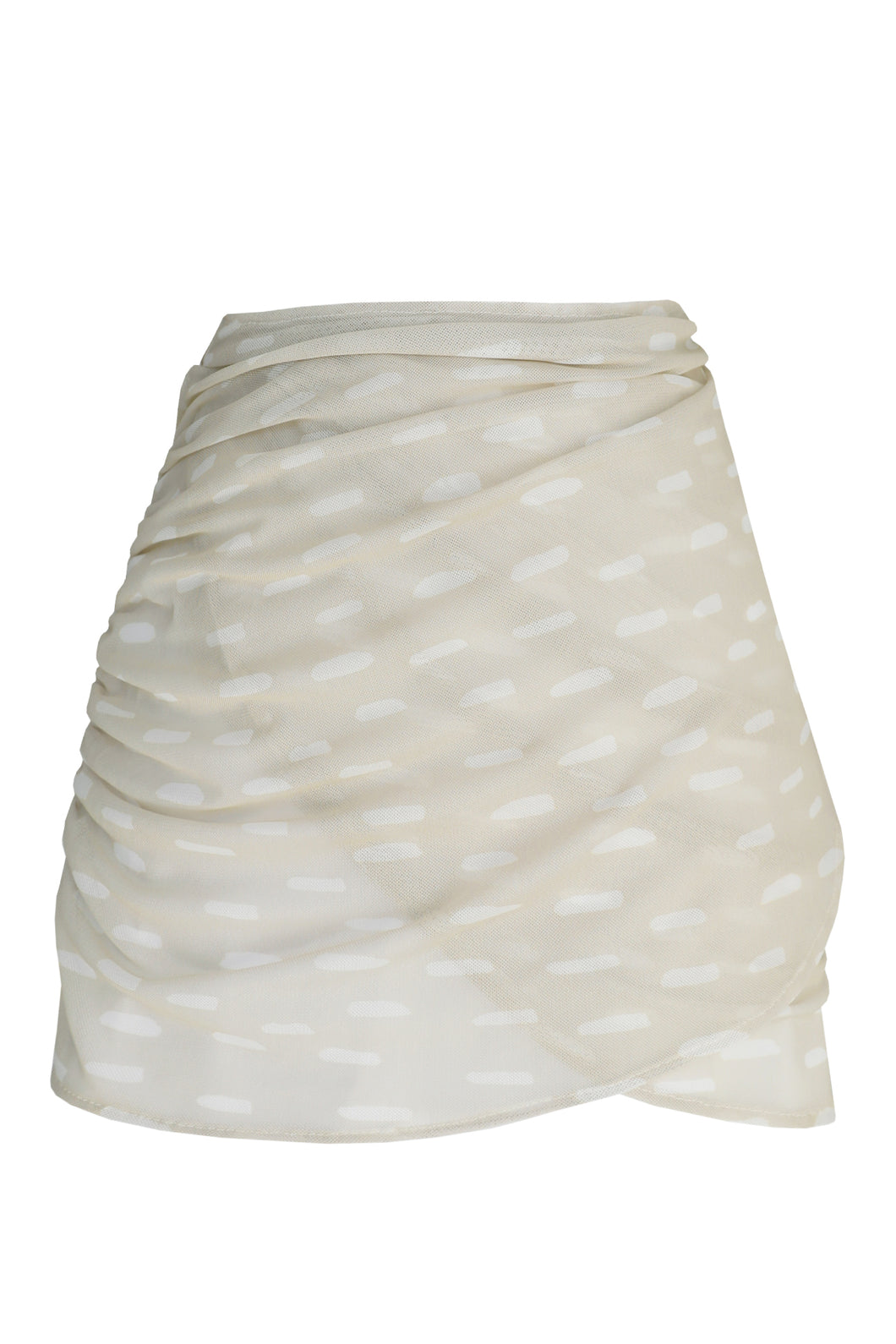 Pareô Curto - Estampa Riscos Creamy