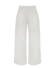 Carregar imagem no visualizador da galeria, Calça Pregas Bolso  - Brim Off-White