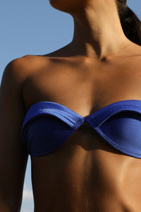 Biquíni Top TQC Presponto Franzido - Azul