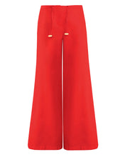 Carregar imagem no visualizador da galeria, Pantalona Detalhe Viés Alfaiataria - Linho Vermelho