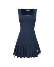 Carregar imagem no visualizador da galeria, Vestido Pregas c/ Short Avulso - Azul Marinho Piquet