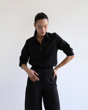 Carregar imagem no visualizador da galeria, Camisa Alfaiataria - Linho Black