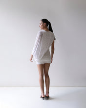 Carregar imagem no visualizador da galeria, Vestido Ícone Ruffed Cover - Tule Estampa Poá Off