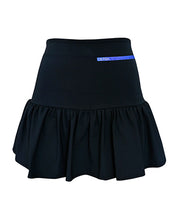 Carregar imagem no visualizador da galeria, Saia Esportiva Franzida c/ Short Fixo - Black